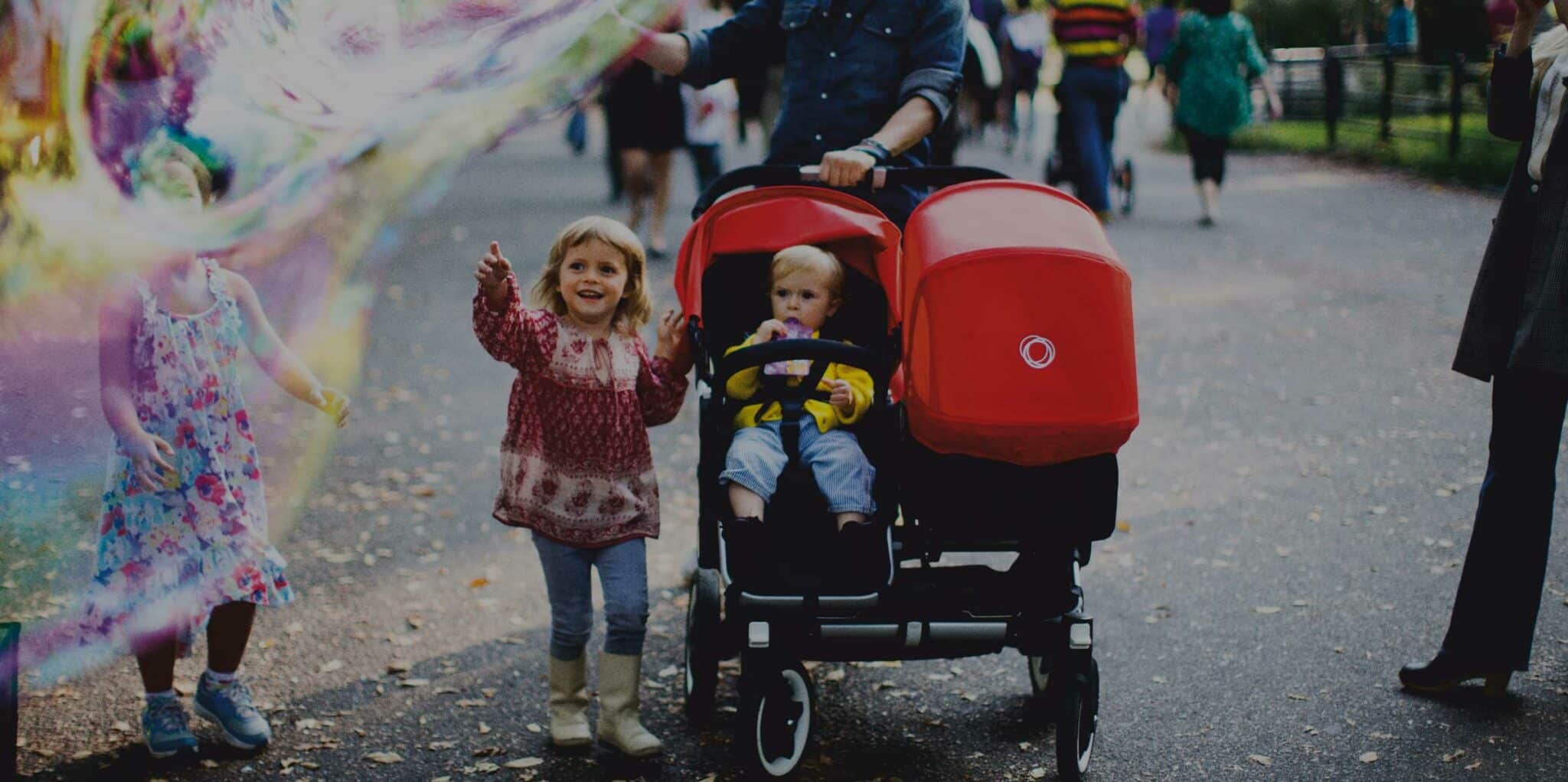 Foto bugaboo kinderen en stroller